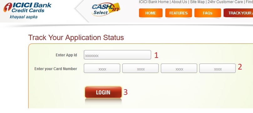 ICICI Bank : Check Credit Card Application Status - www ...