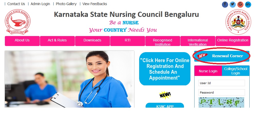 To Renew Karnataka State Nursing Council KSNC Nursing Registration Applicat...