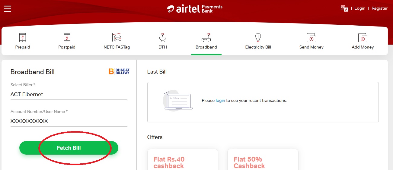 7. Airtel App Promo Code for Broadband Bill Payment - wide 1
