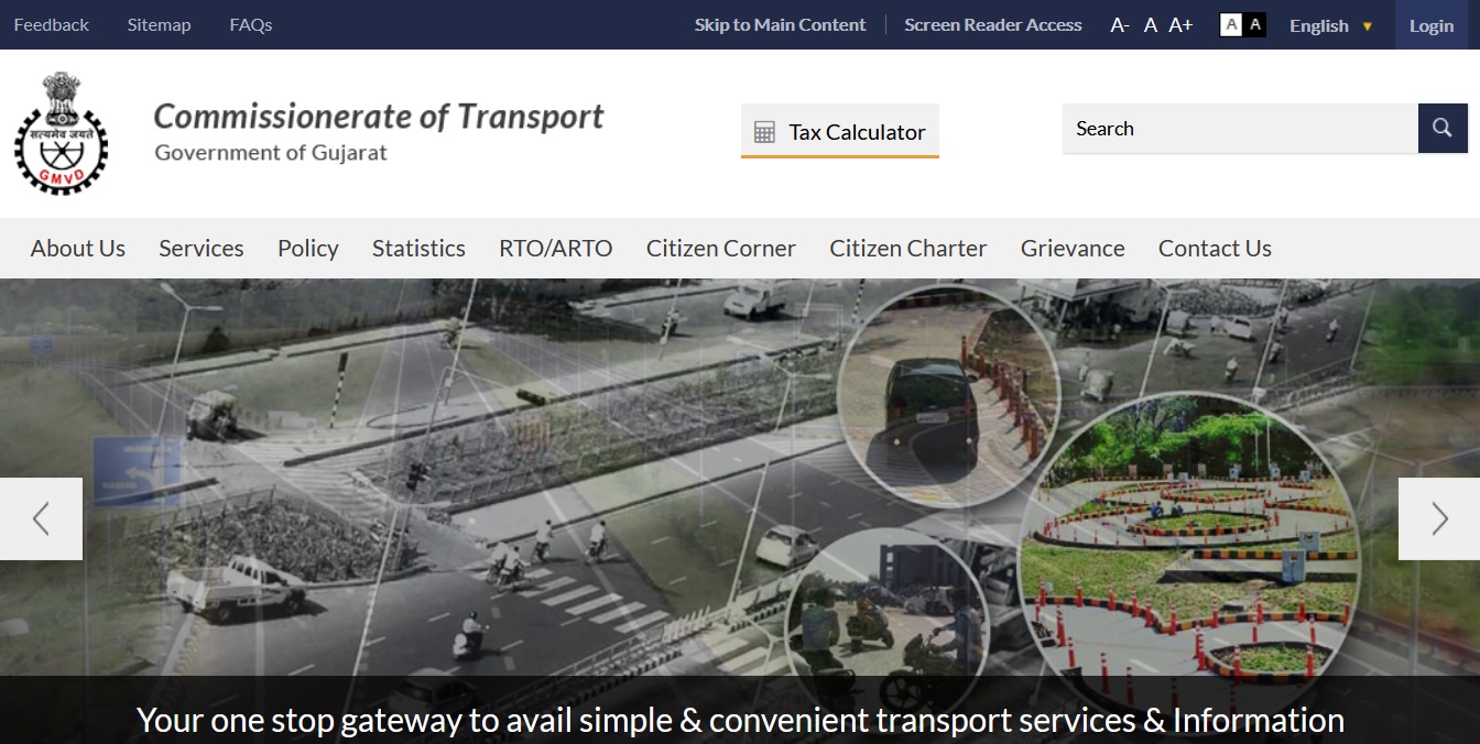 cot.gujarat.gov.in Apply For Driving License Commissionerate of